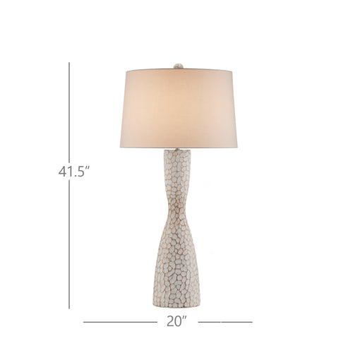 Currey & Company Edwell Whitewash Table Lamp