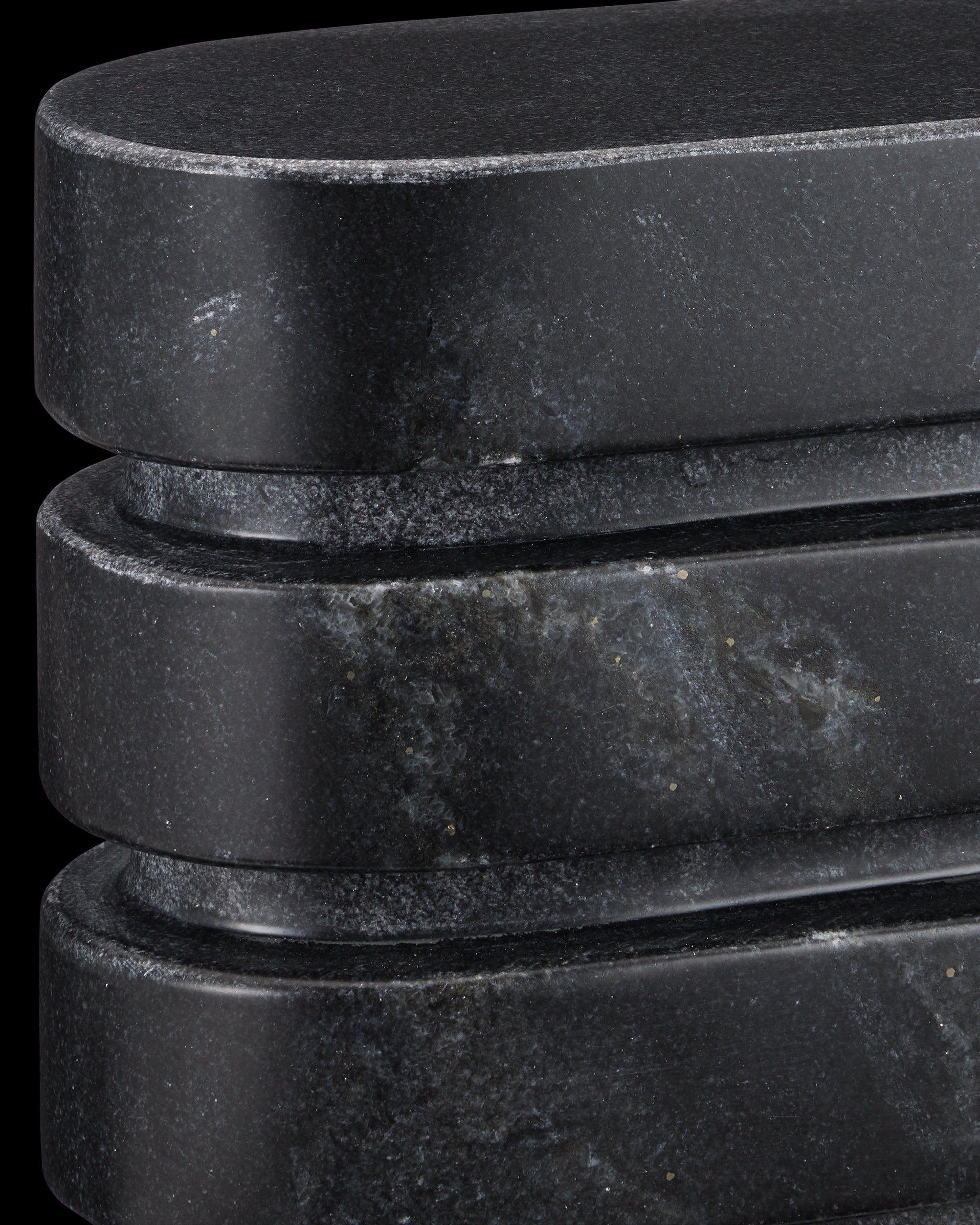 Currey & Company Bheslana Marble Black Object Set Of 2