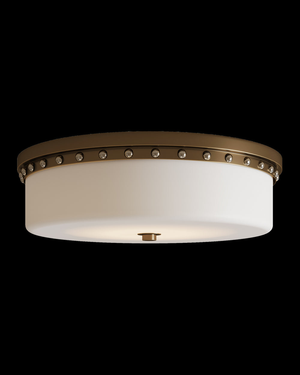 Currey & Company Barnabe Brass Flush Mount
