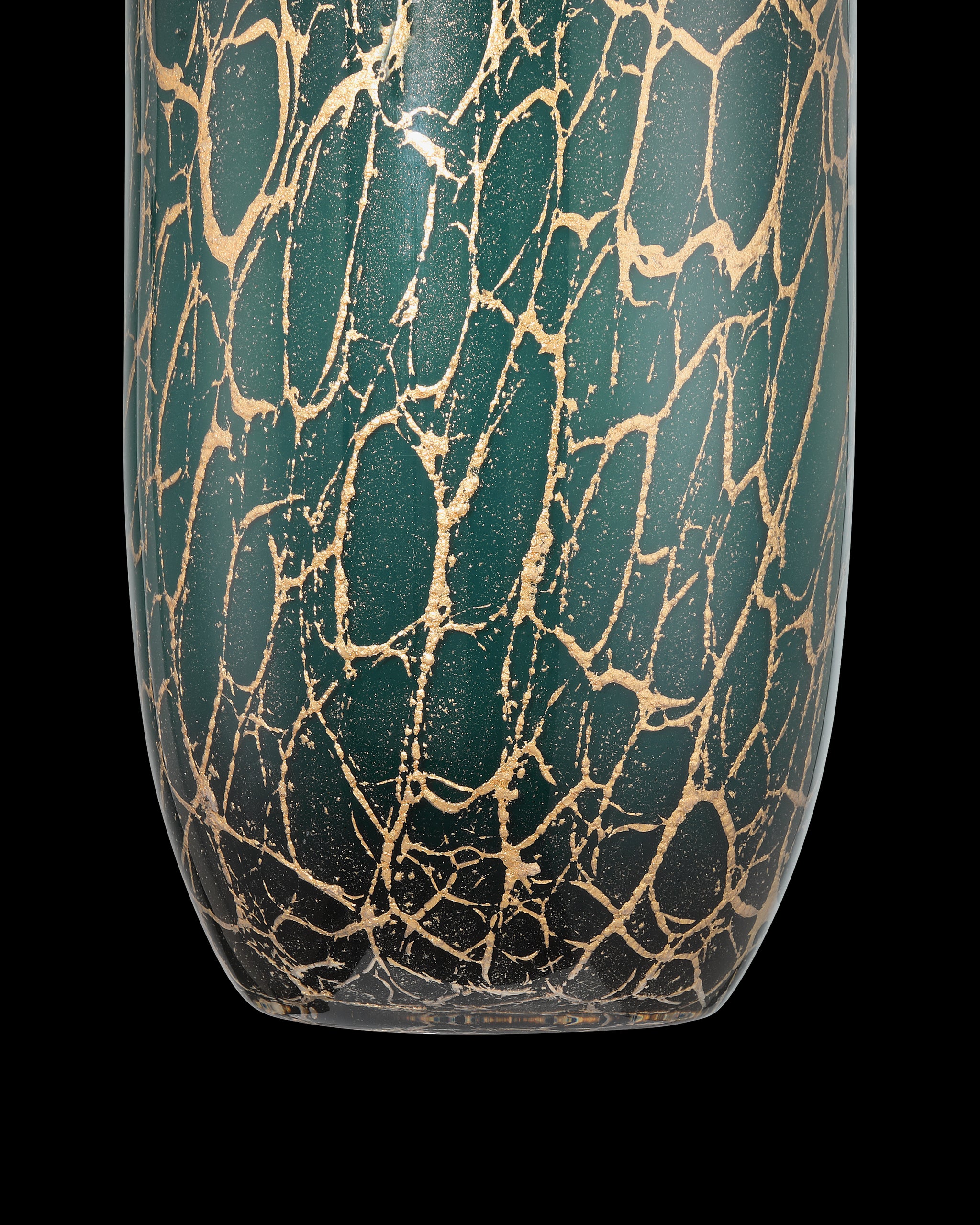 Currey & Company Vitry Green & Gold Vase