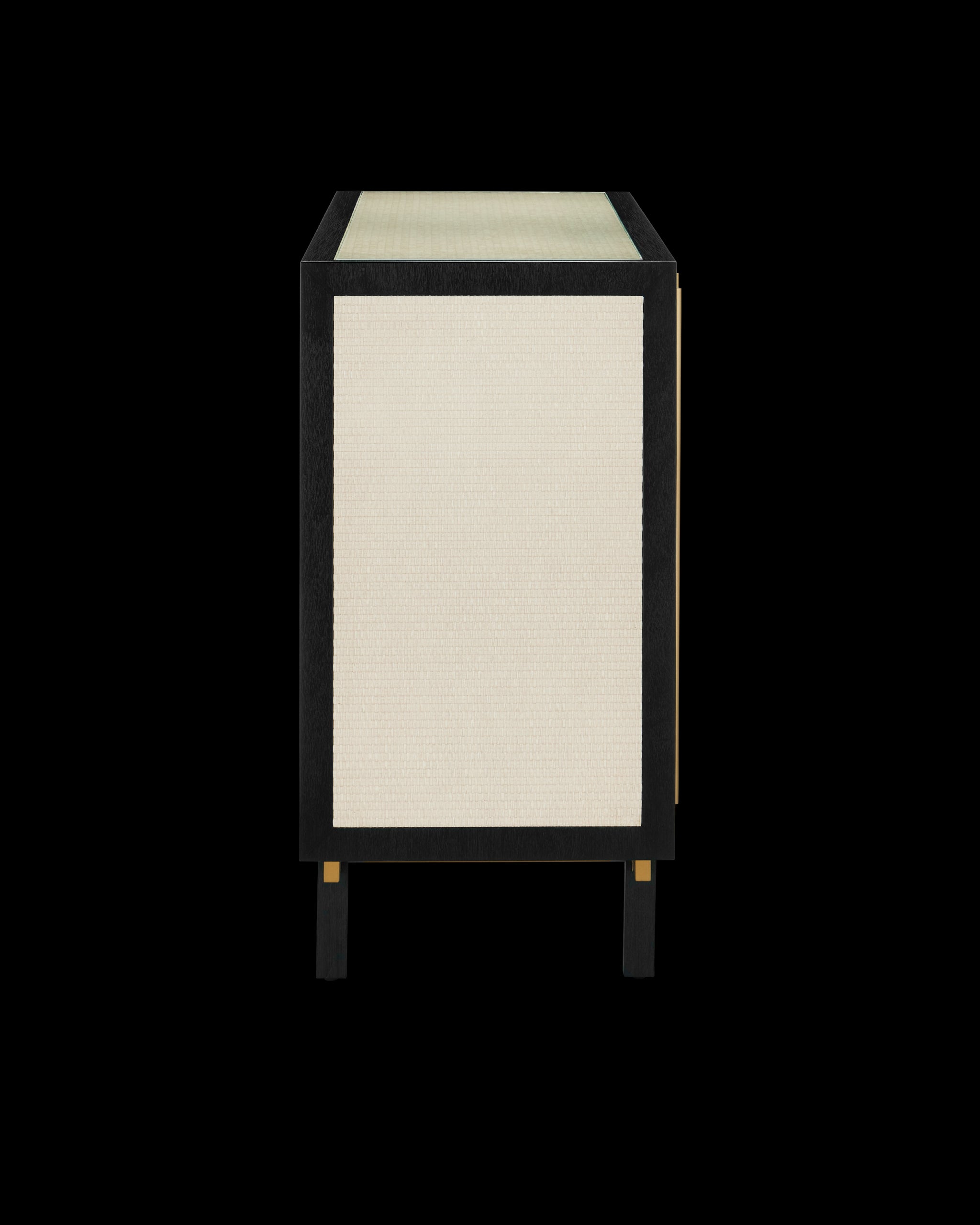 Currey & Company Deanna Raffia Credenza