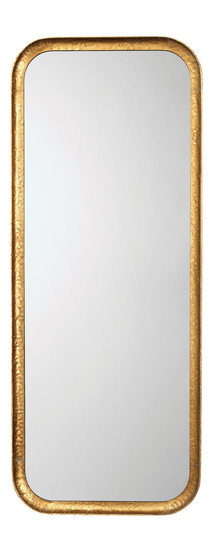 Jamie Young Capital Rectangle Mirror In Gold Leaf Metal