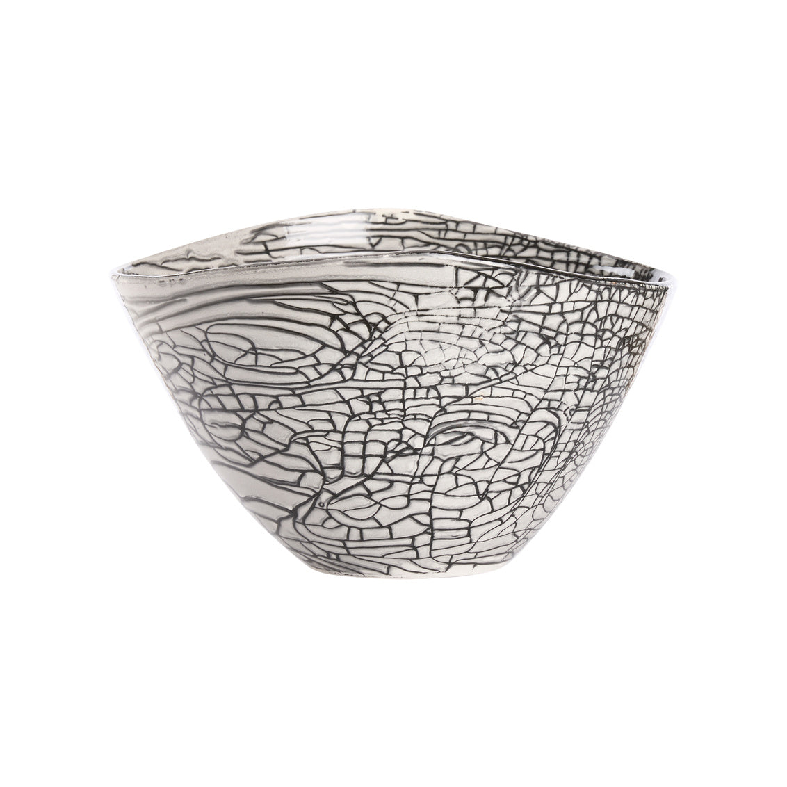 Chelsea House Black Oval Centerpiece Bowl
