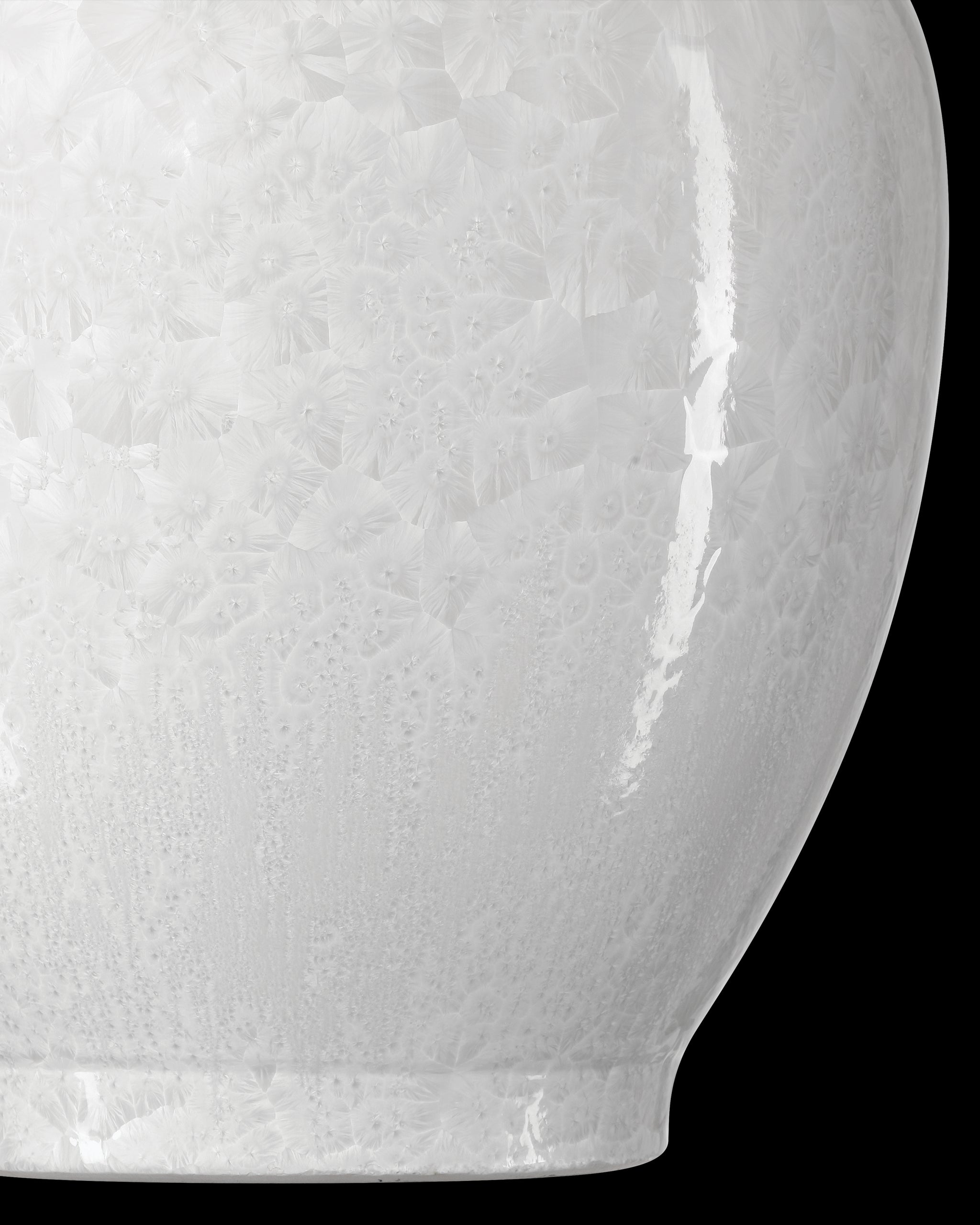 Currey & Company Crystalline White Vase