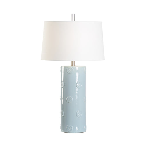 Wildwood Buttoned Up Lamp Sterling Blue