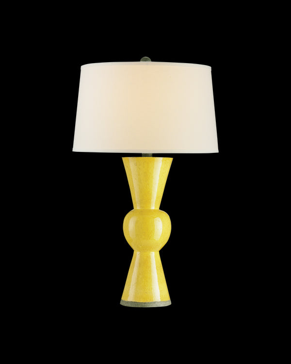 Currey & Company Upbeat Yellow Table Lamp