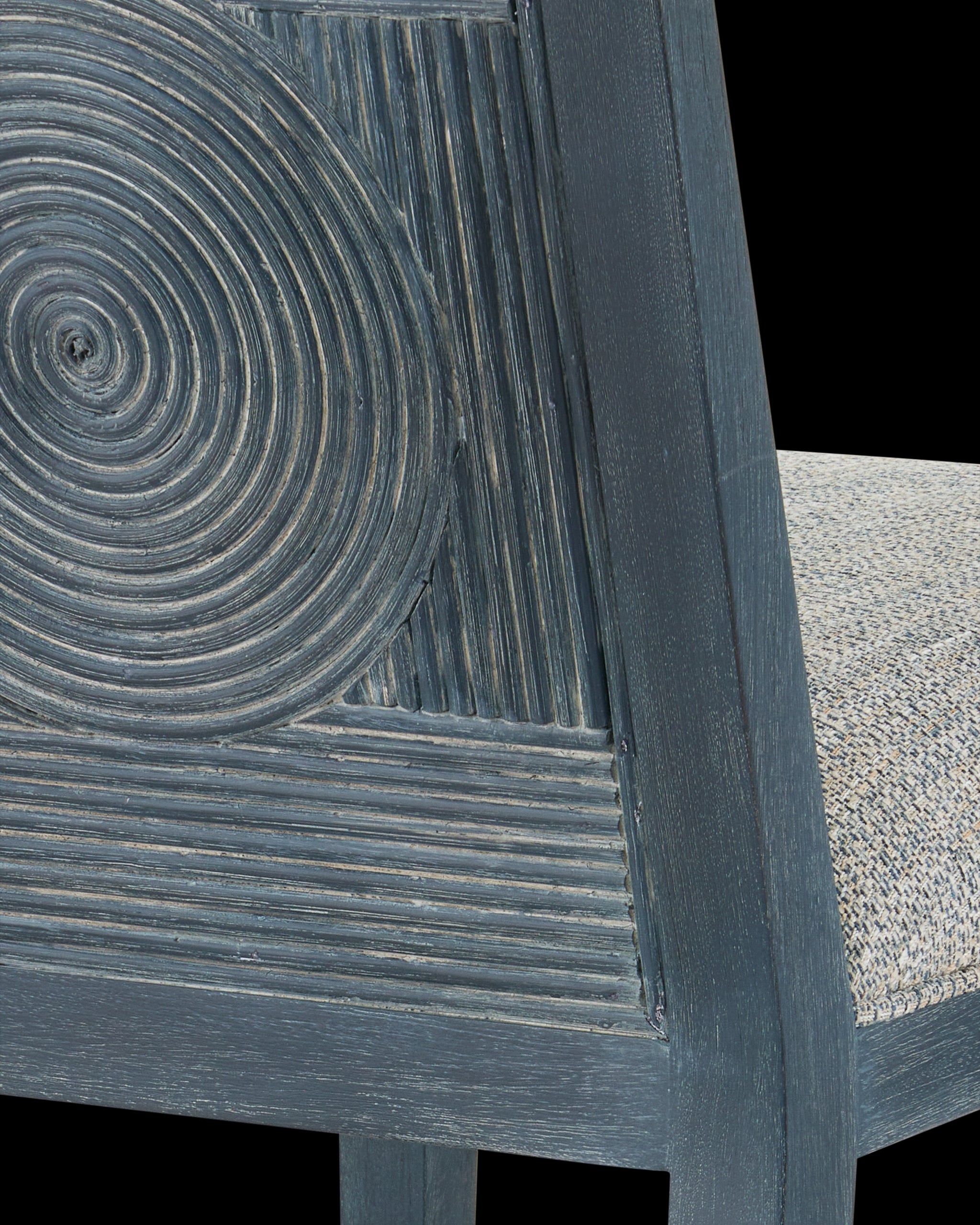 Currey & Company Santos Vintage Navy Counter Stool, Barrett Dusk