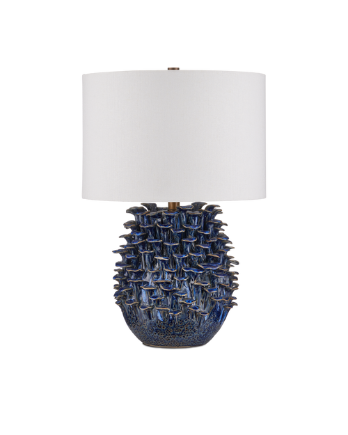 Currey & Company Maitake Dark Blue Table Lamp