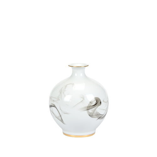 Wildwood White Cinder And Smoke Vase (Sm)