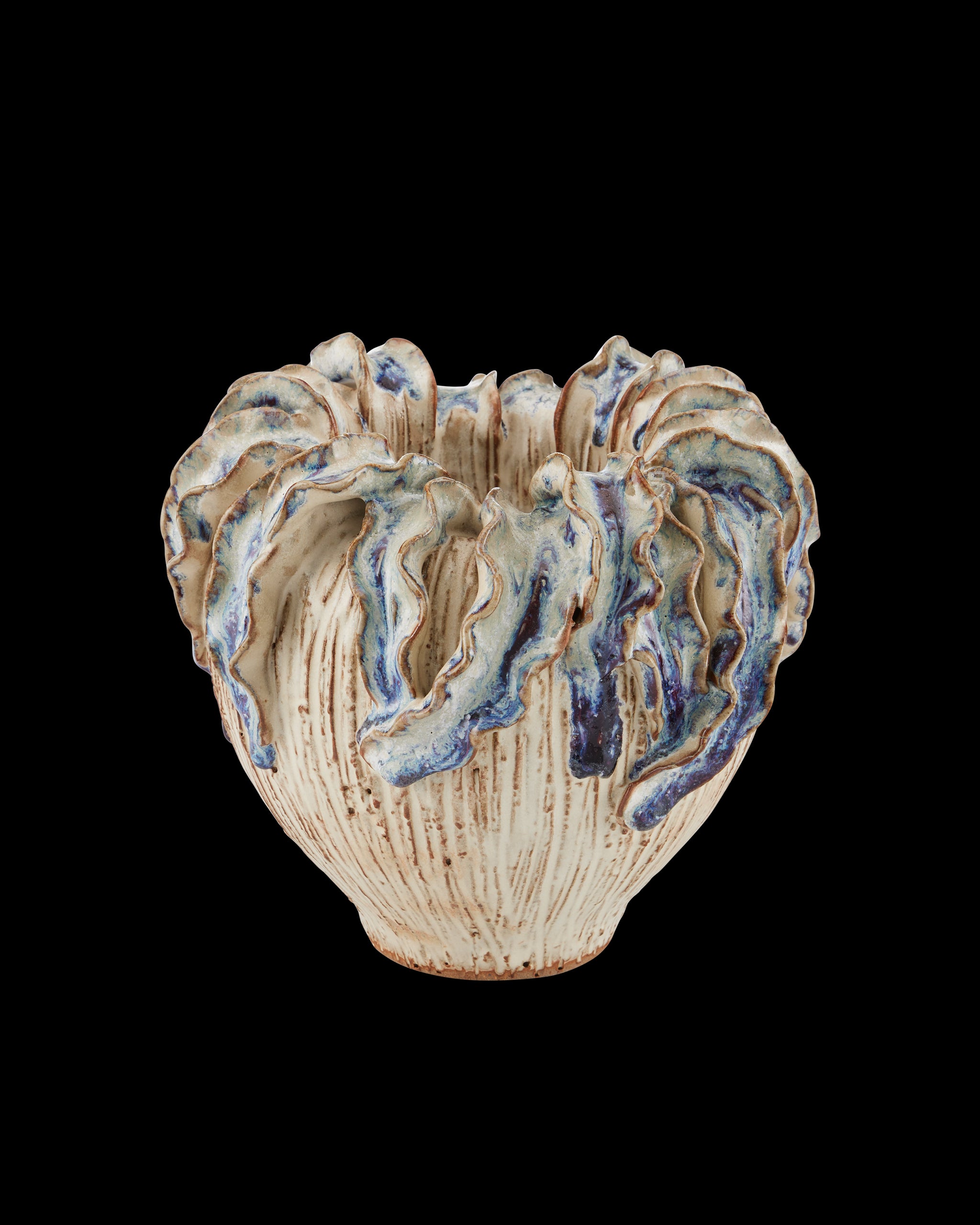 Currey & Company Tropical Crown Small Vase