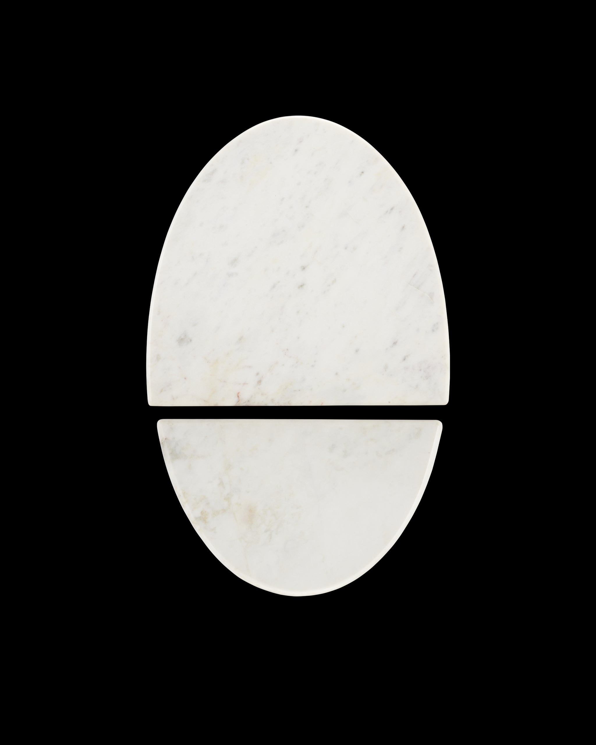 Currey & Company Doublet Marble Accent Table Set Of 2