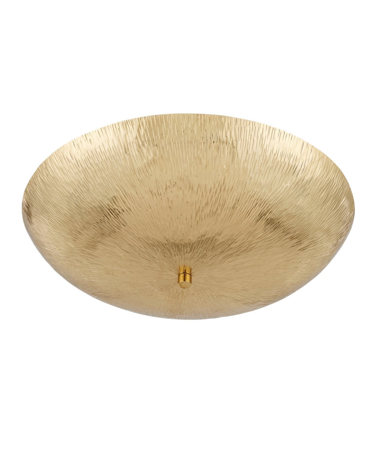Currey & Company Origo 24" Polished Brass Semi Flush Mount