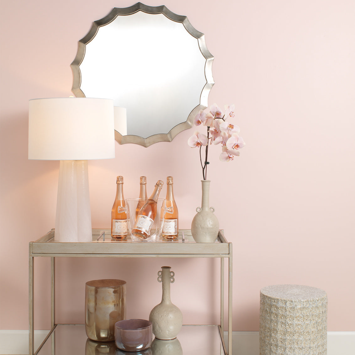 Round Scalloped Mirror Lifestyle by JY