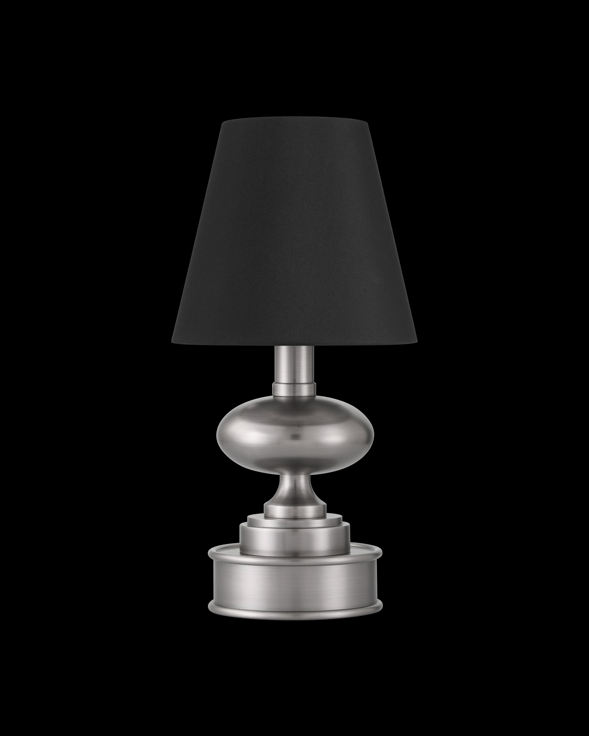 Currey & Company Galavant Nickel Cordless Table Lamp