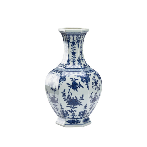 Chelsea House Dynasty Blue And White Flower Vase