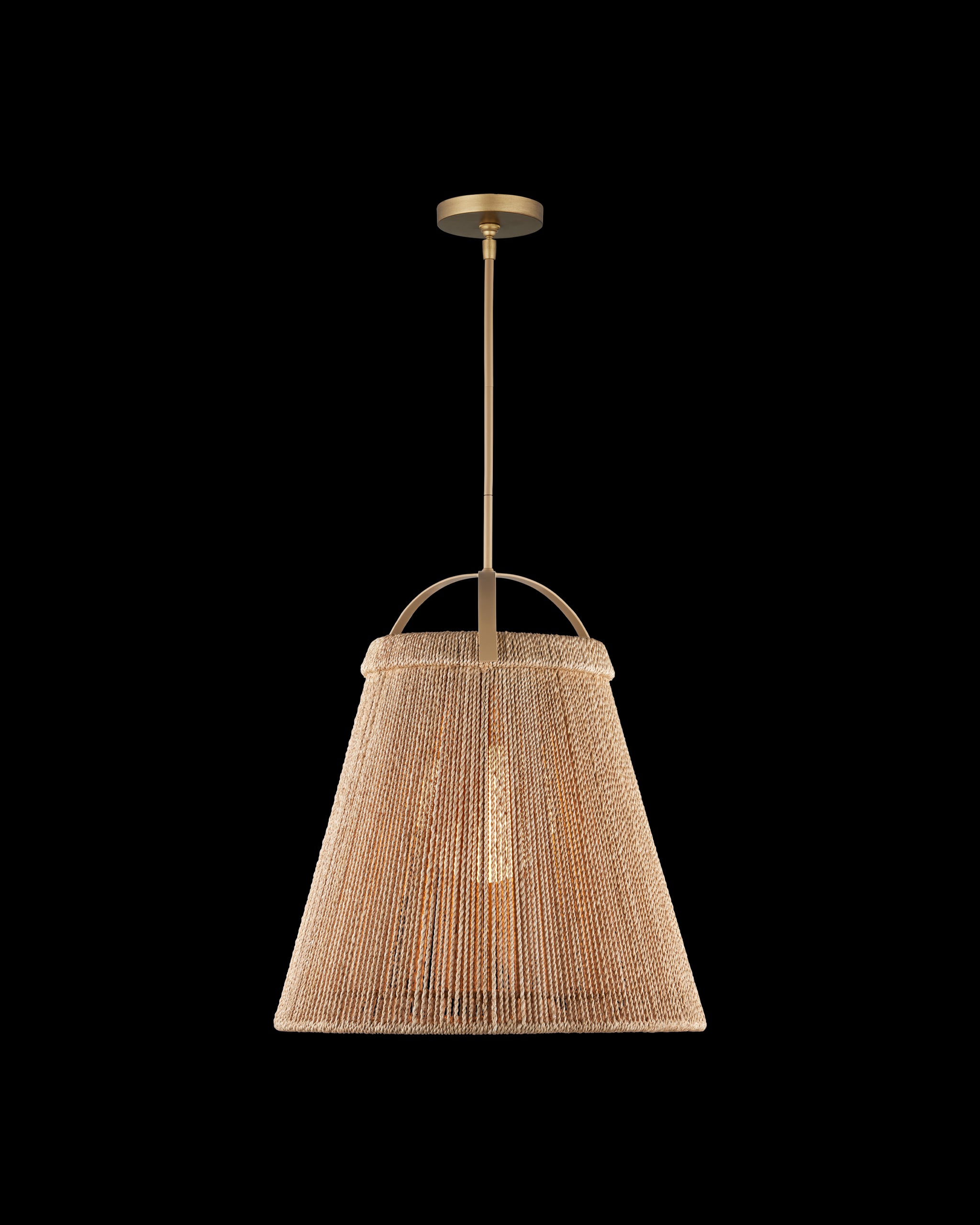 Currey & Company Parnell Medium Natural Pendant