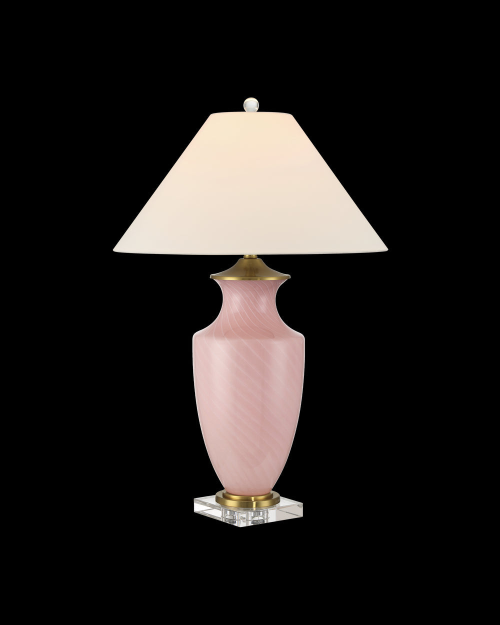 Currey & Company Lucy Pink Table Lamp