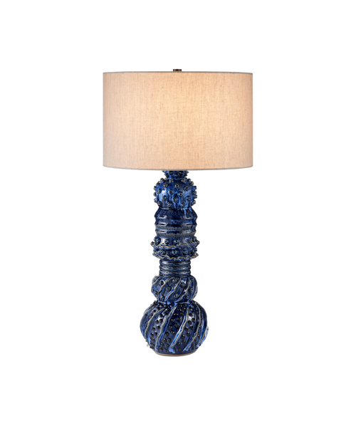 Currey & Company Undersea Dark Blue Table Lamp