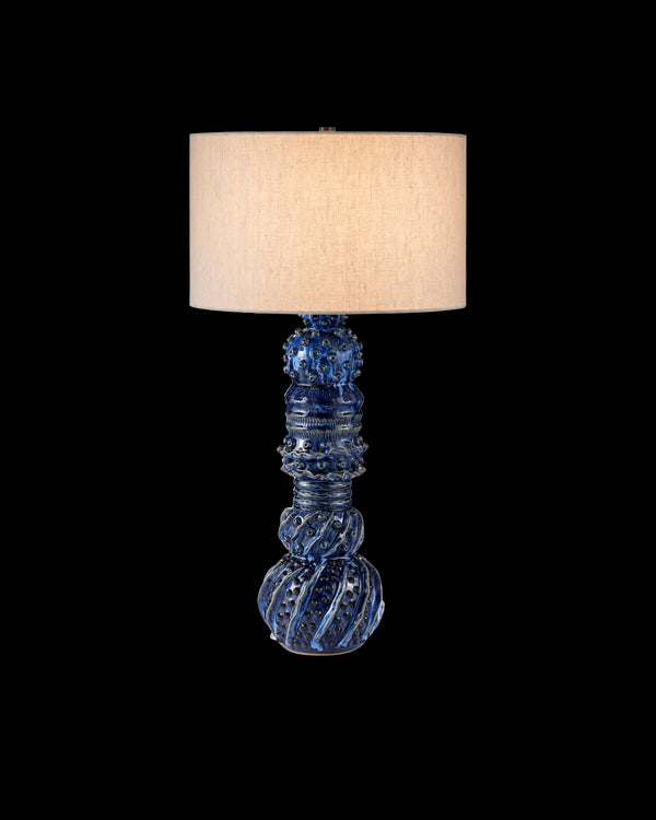 Currey & Company Undersea Dark Blue Table Lamp