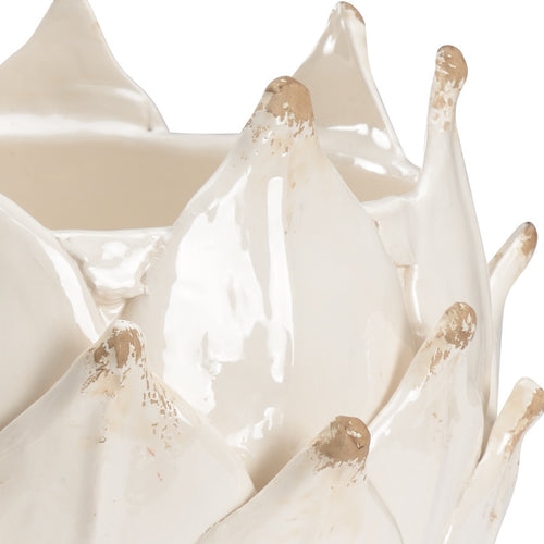 Chelsea House White Leaf Vase