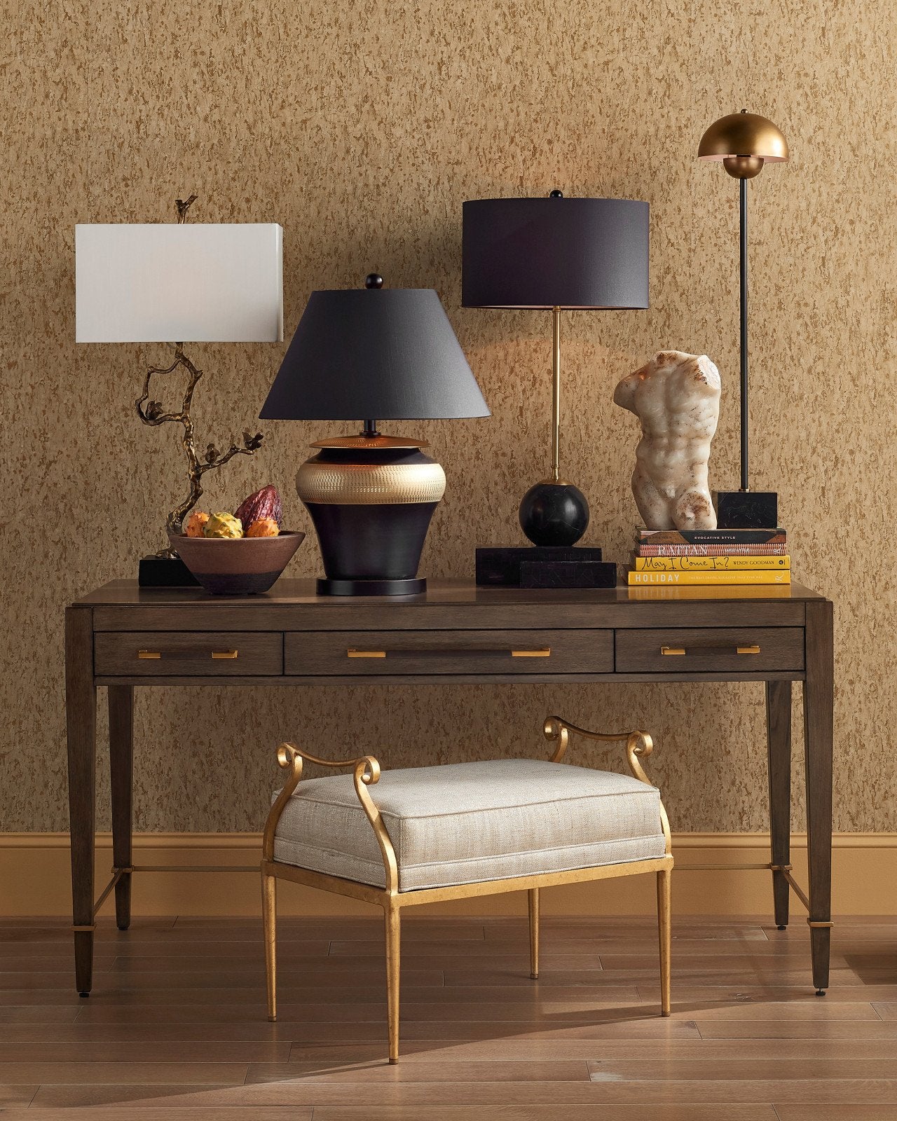 Verona Chanterelle Desk by Currey and Company