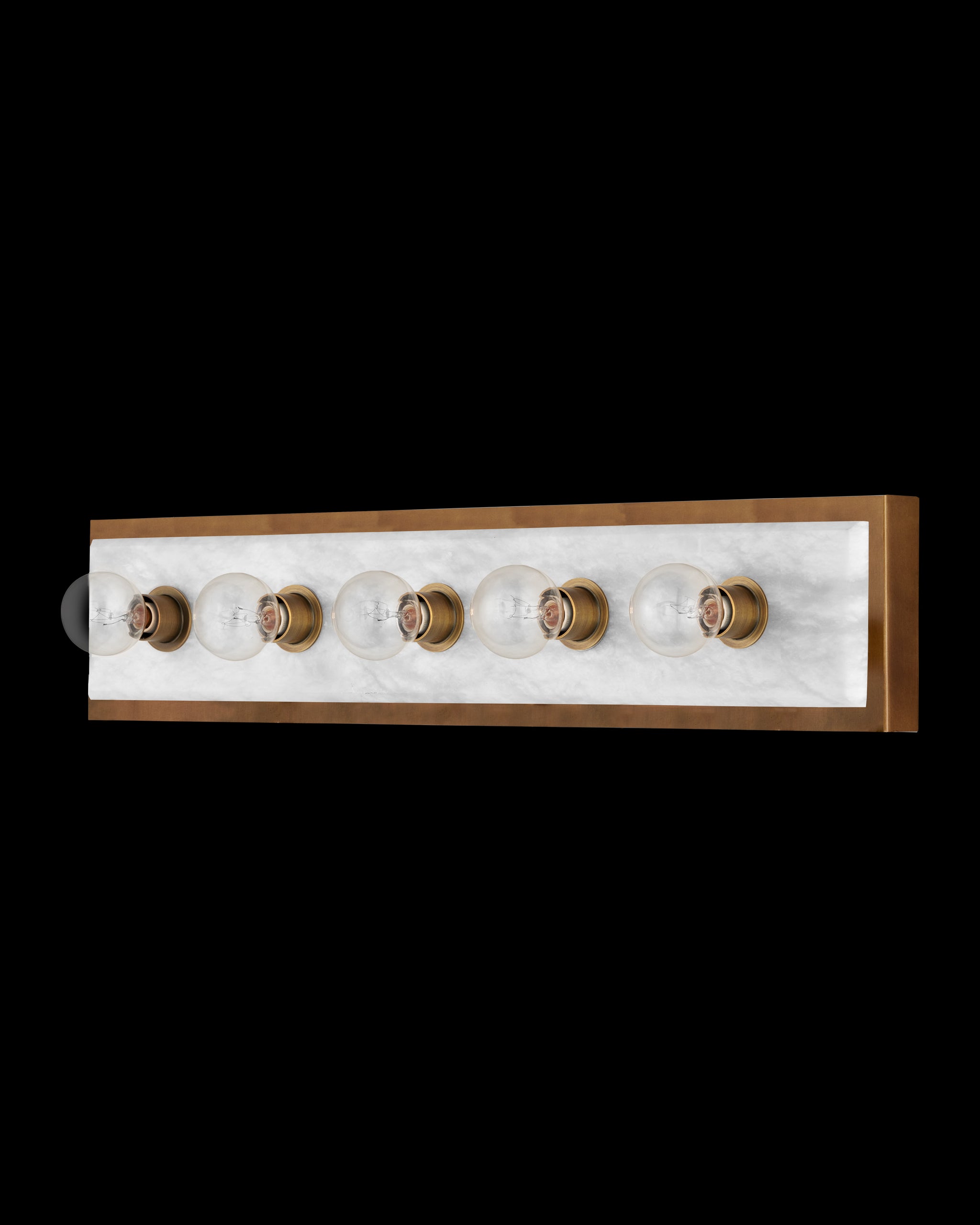 Currey & Company Berdine Large Brass Wall Sconce