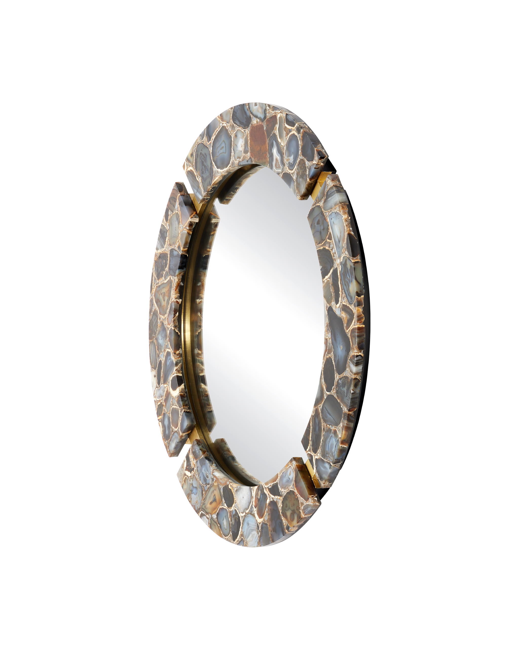 Currey & Company Malaga Round Mirror