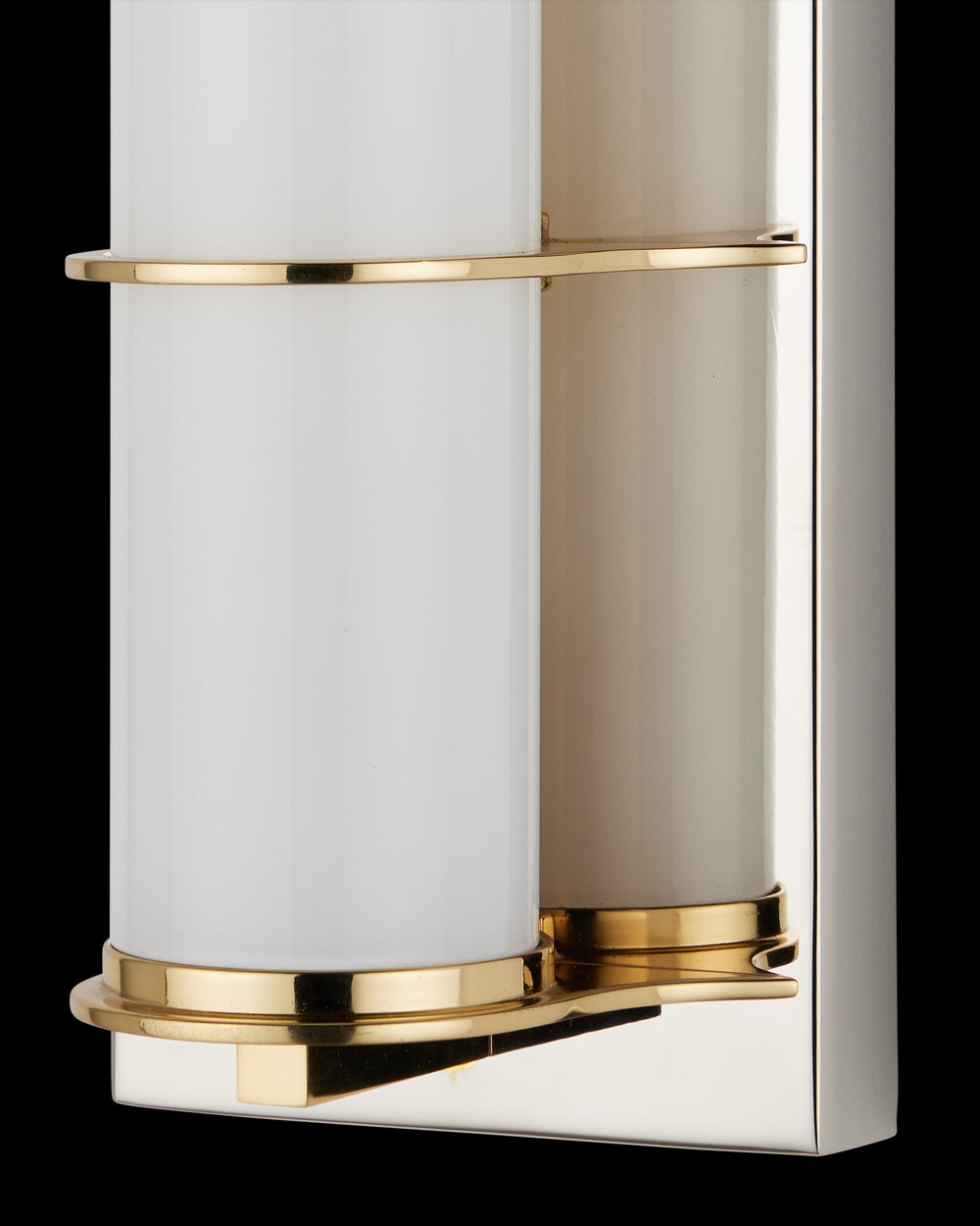 Currey & Company Blaine Nickel Bath Wall Sconce