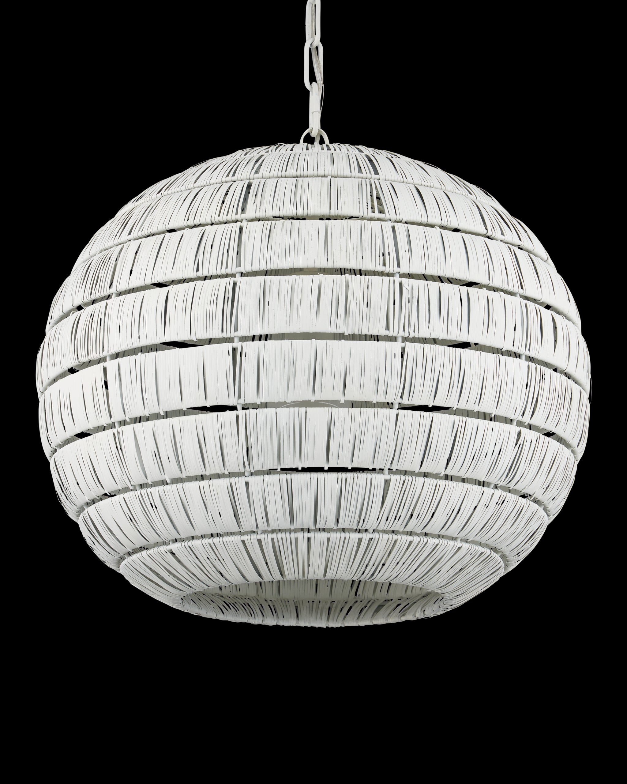 Currey & Company Panopolis White Pendant