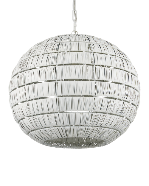 Currey & Company Panopolis White Pendant