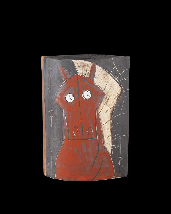 Currey & Company Artistic Horse Medium Vase