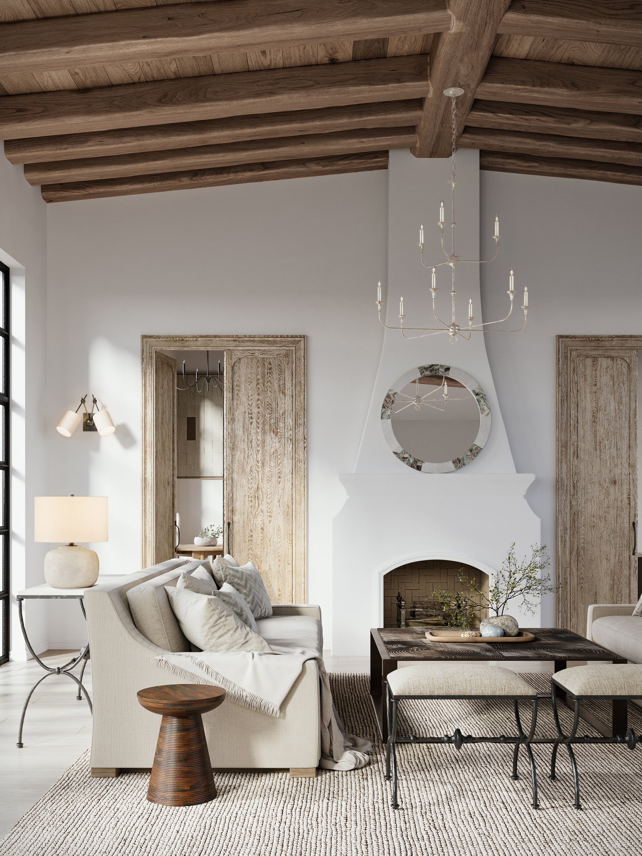 Currey & Company Nottaway Two Tier Champagne Chandelier