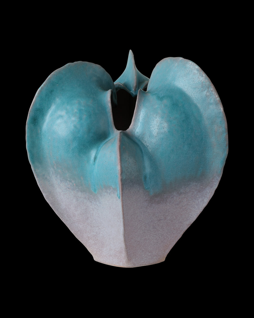 Currey & Company Free Form Blue Vase