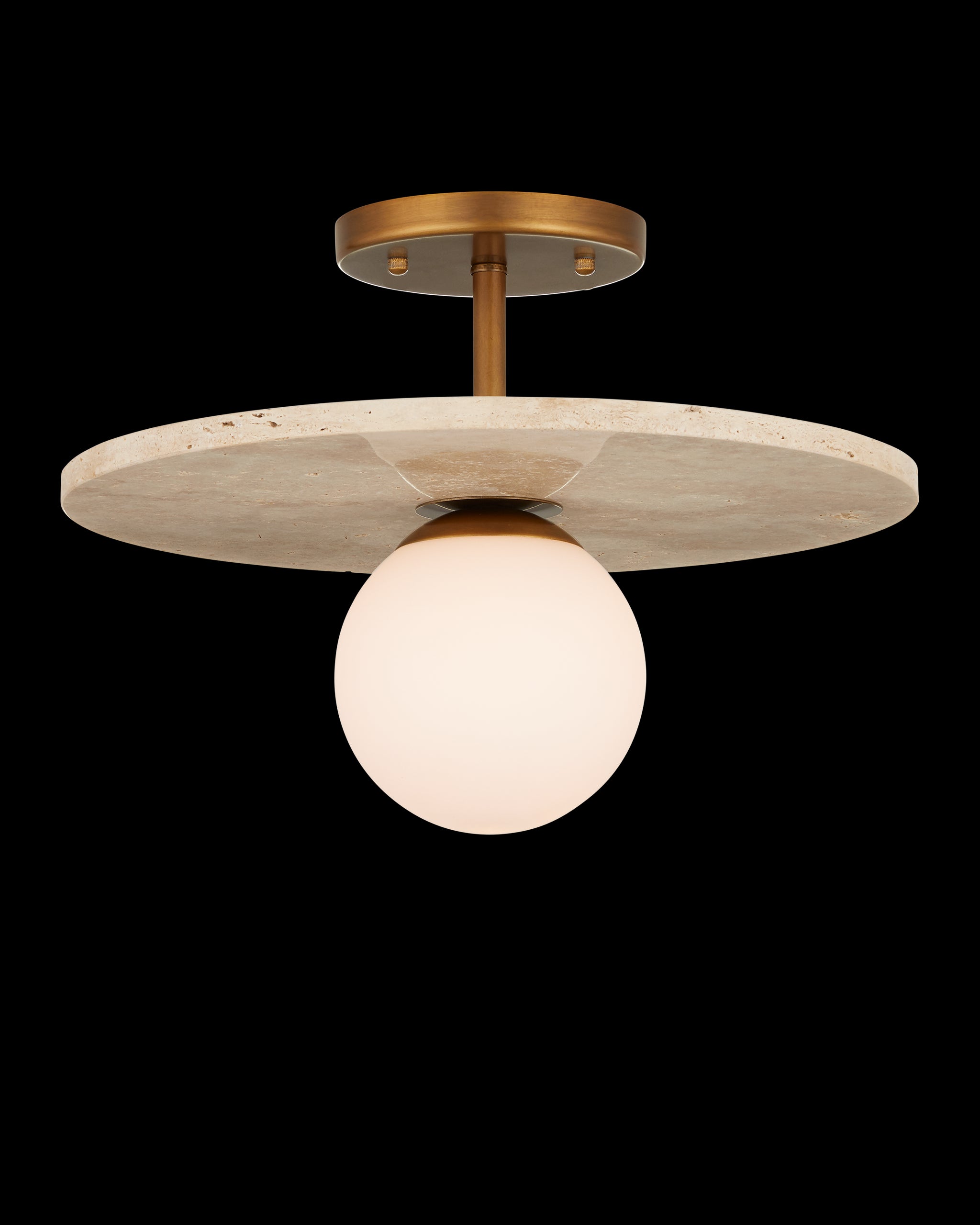 Currey & Company Apricity Semi Flush Mount