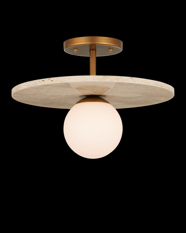 Currey & Company Apricity Semi Flush Mount