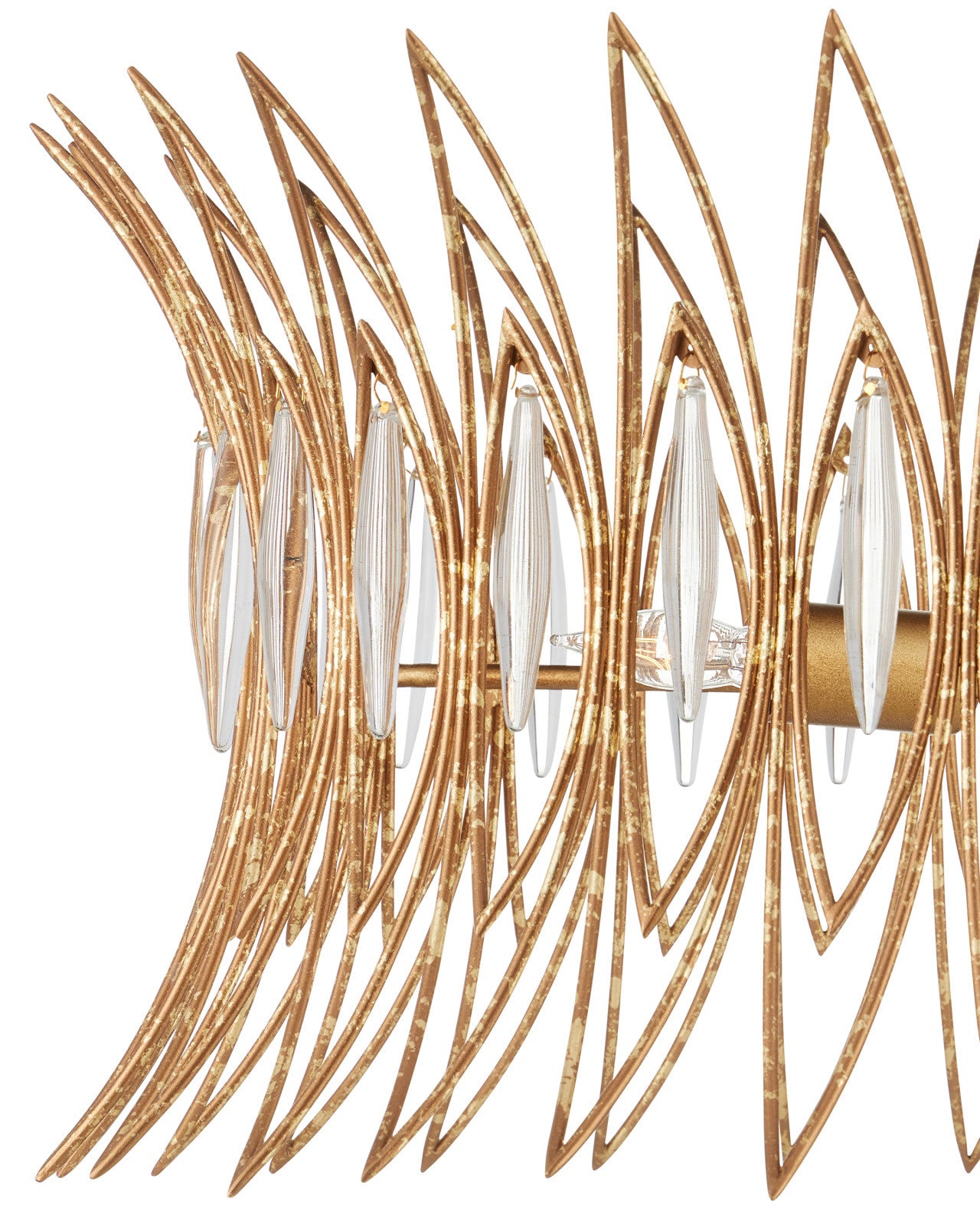 Currey & Company 16" X 20" Marquise 3 Light Semi Flush Mount