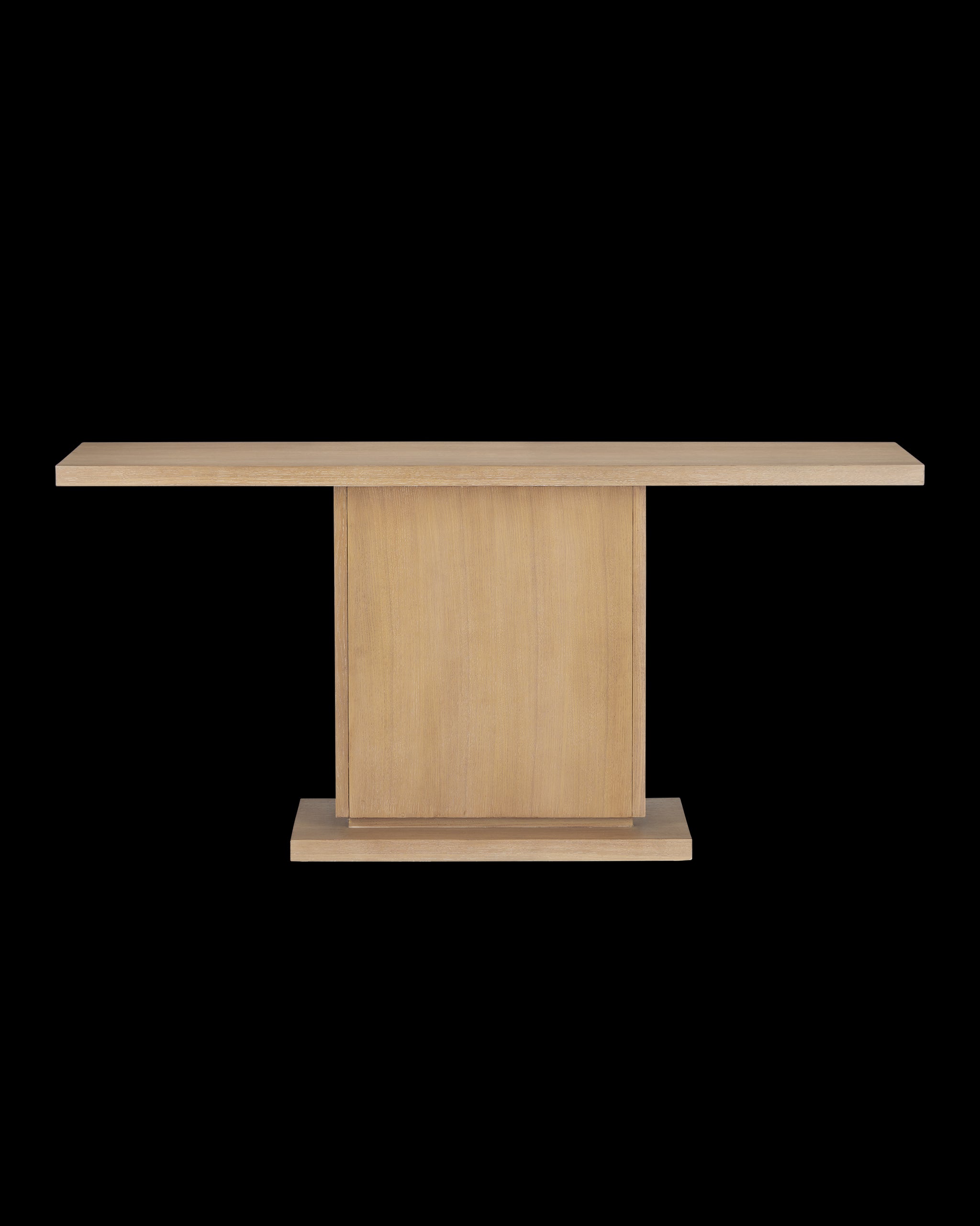 Currey & Company Morombe Washed Oak Console Table