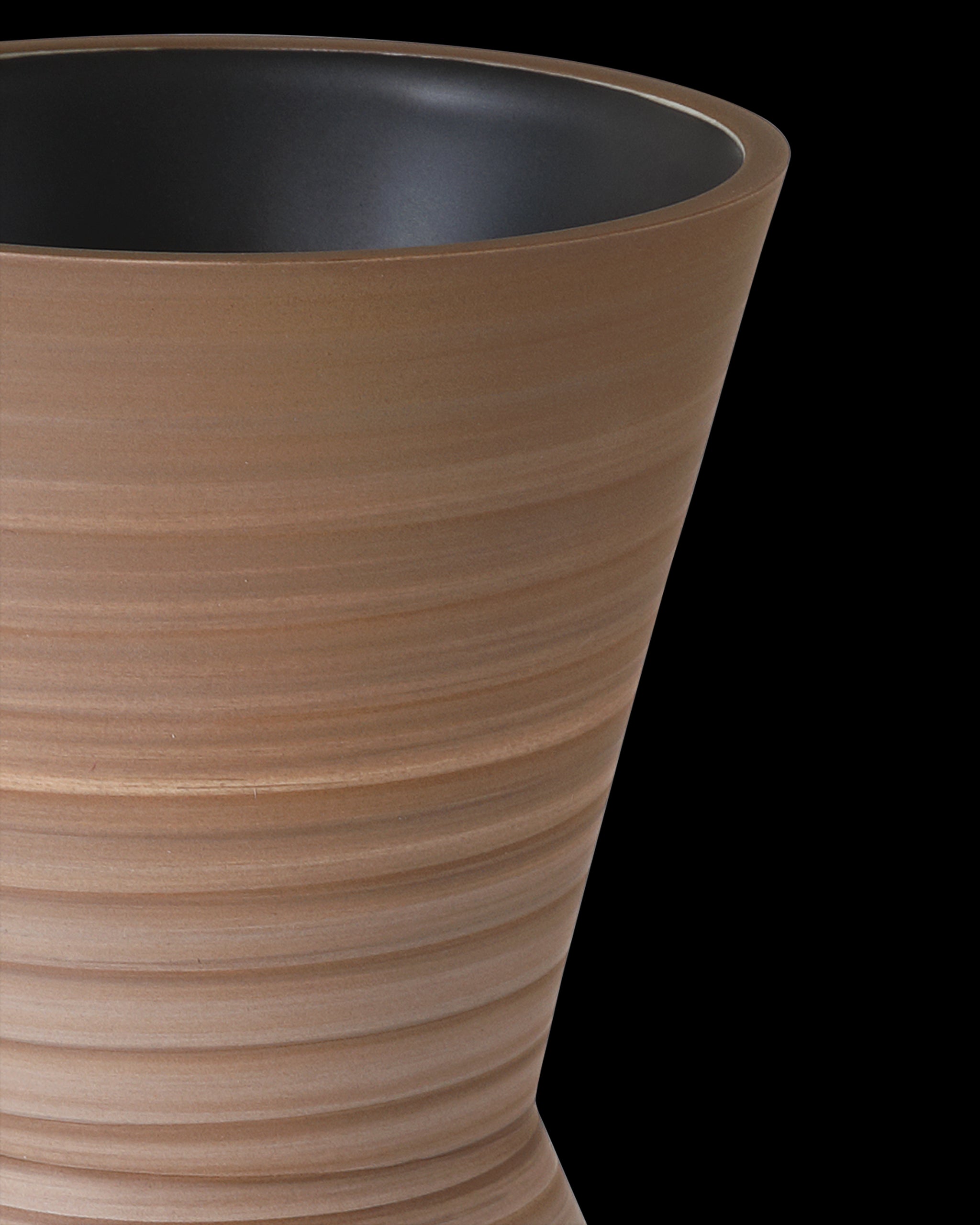 Currey & Company Happy 80's Brown & Pale Blue Vase Set Of 2