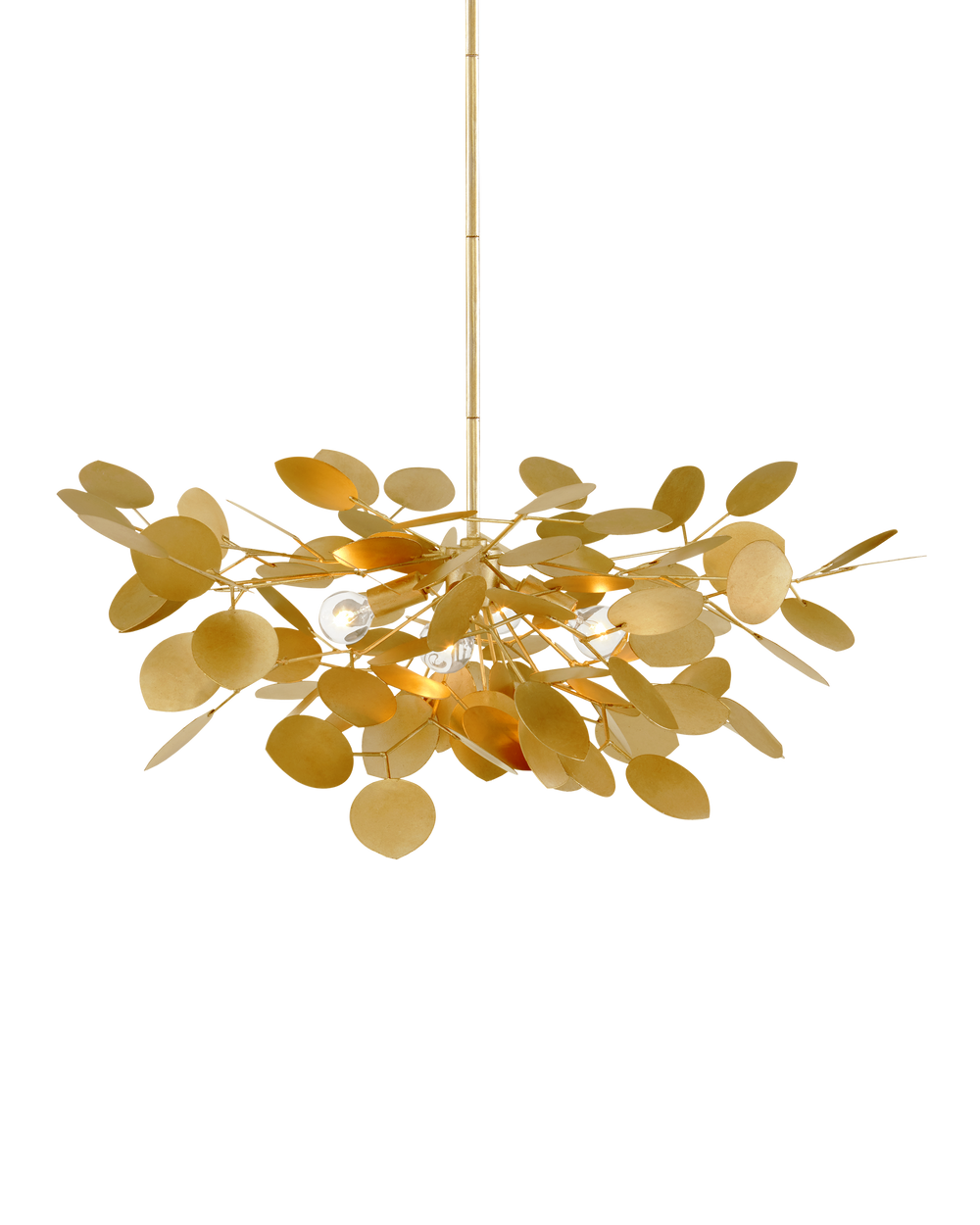 Currey & Company Lunaria Small Gold Chandelier