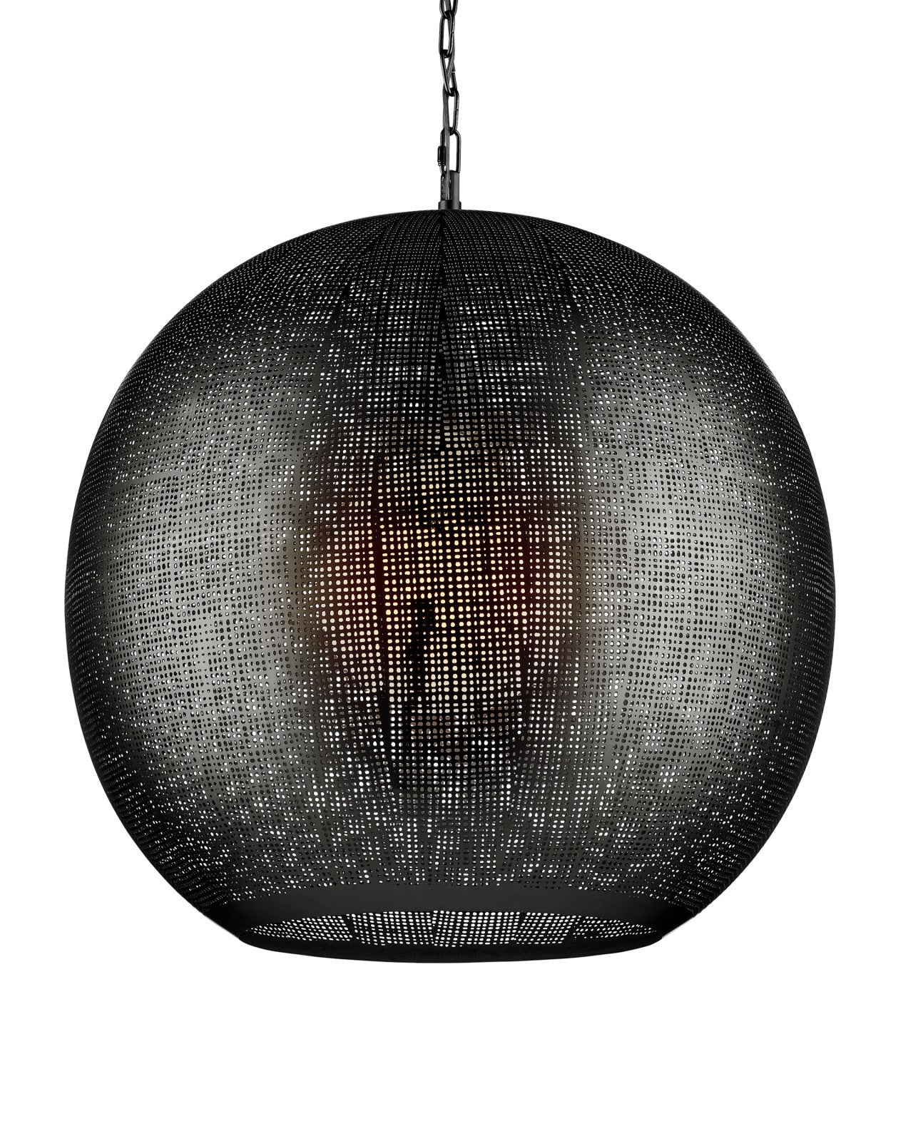 Currey & Company Buckram 24" 1 Light Orb Pendant