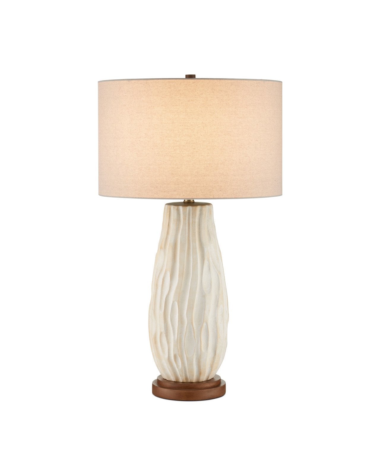 Currey & Company Water Borne Off White Ceramic Table Lamp