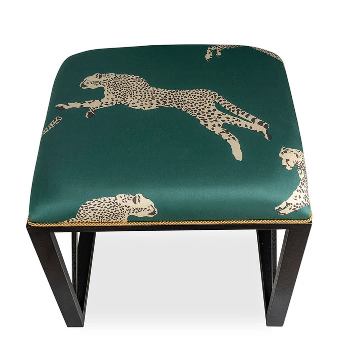 Port 68/ Scalamandre Medallion Leaping Cheetah Bench