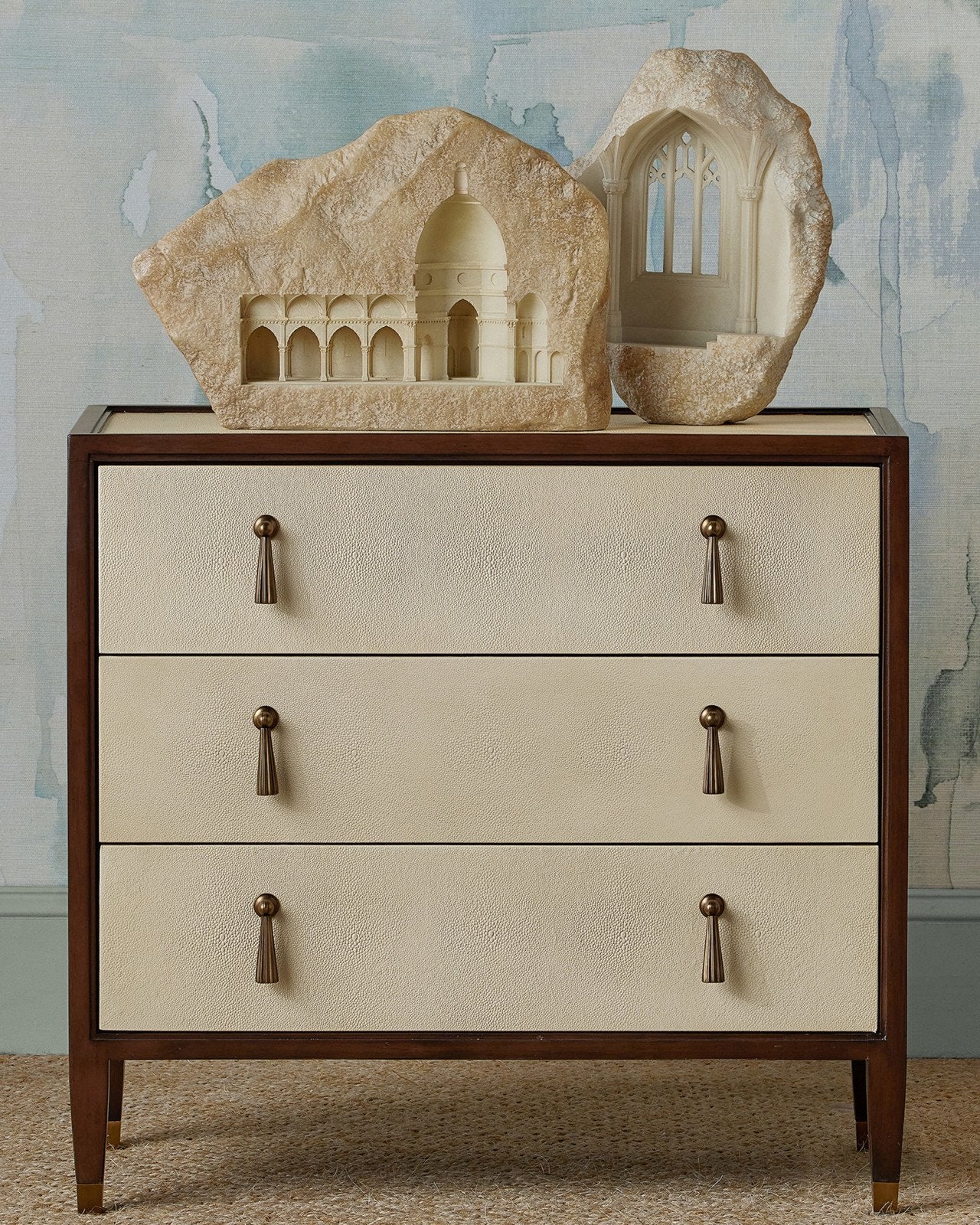 Currey and Company Evie Shagreen Chest