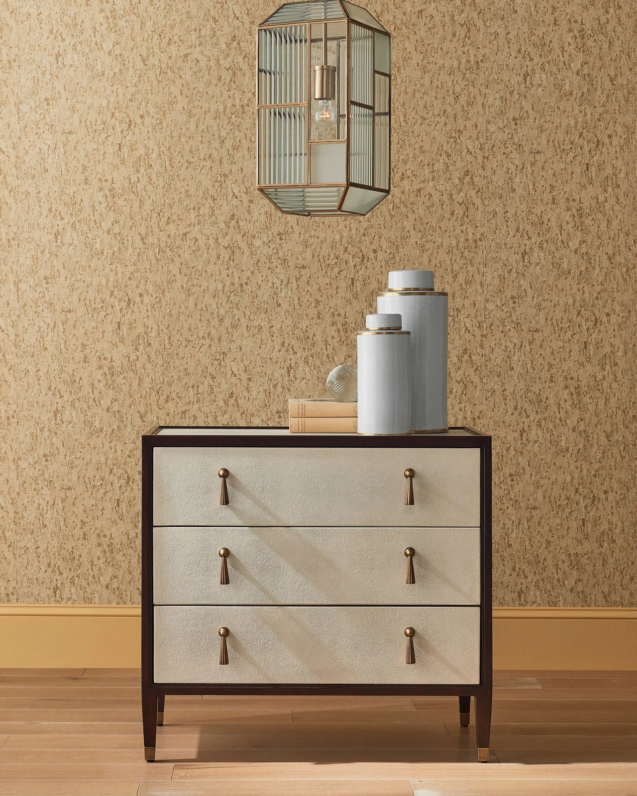 Currey and Company Evie Shagreen Chest