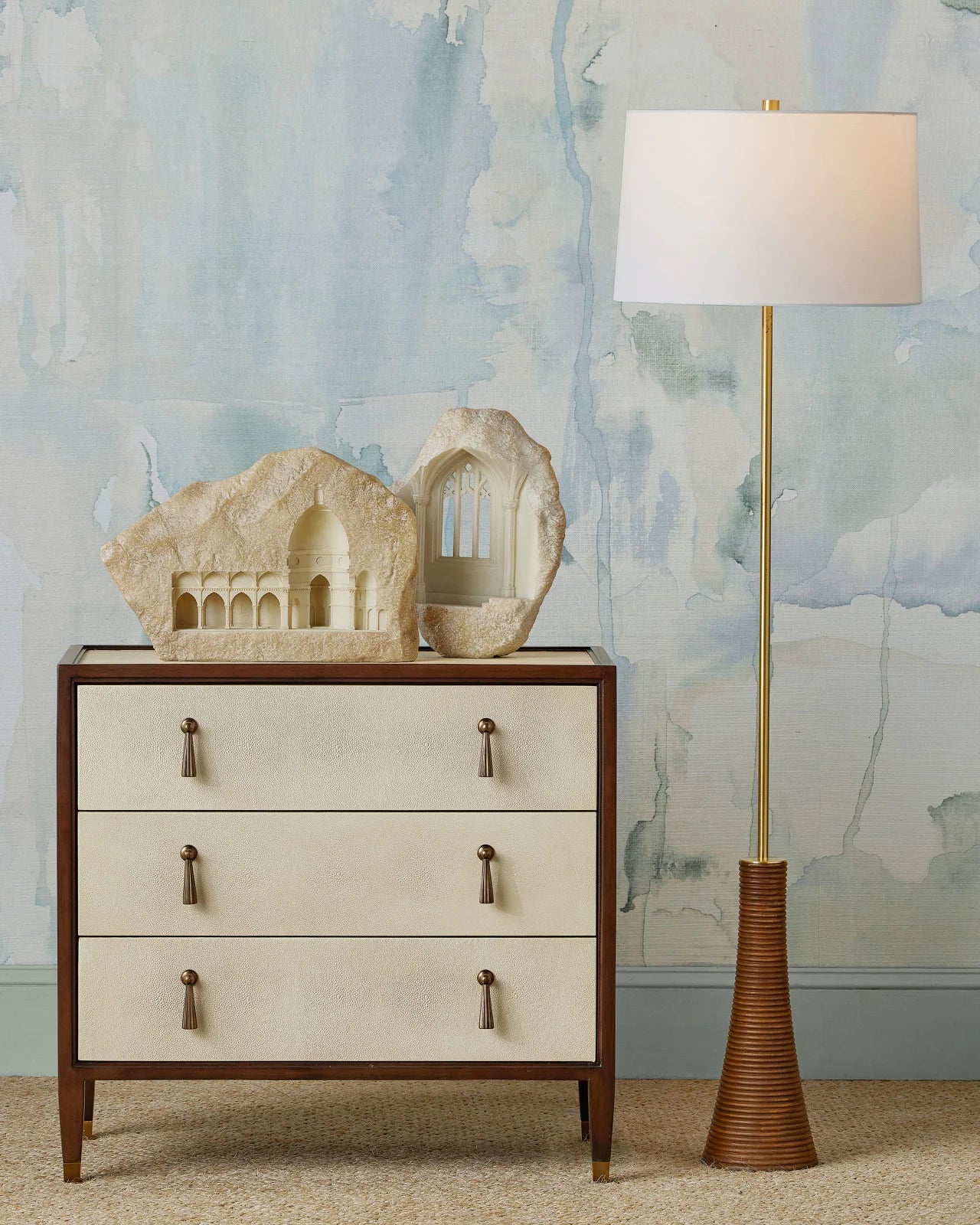 Currey and Company Evie Shagreen Chest