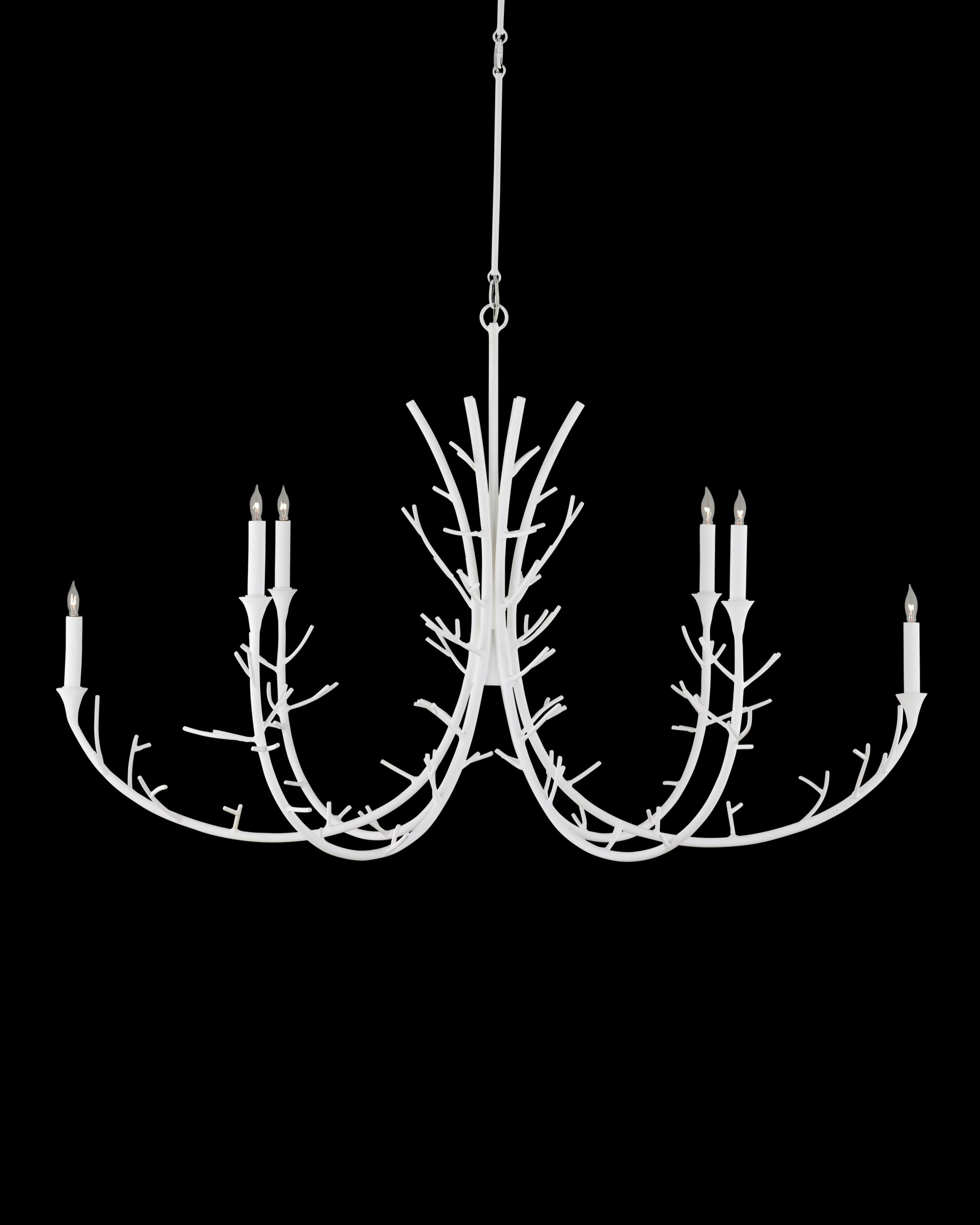 Currey & Company Twiggy Oval Chandelier