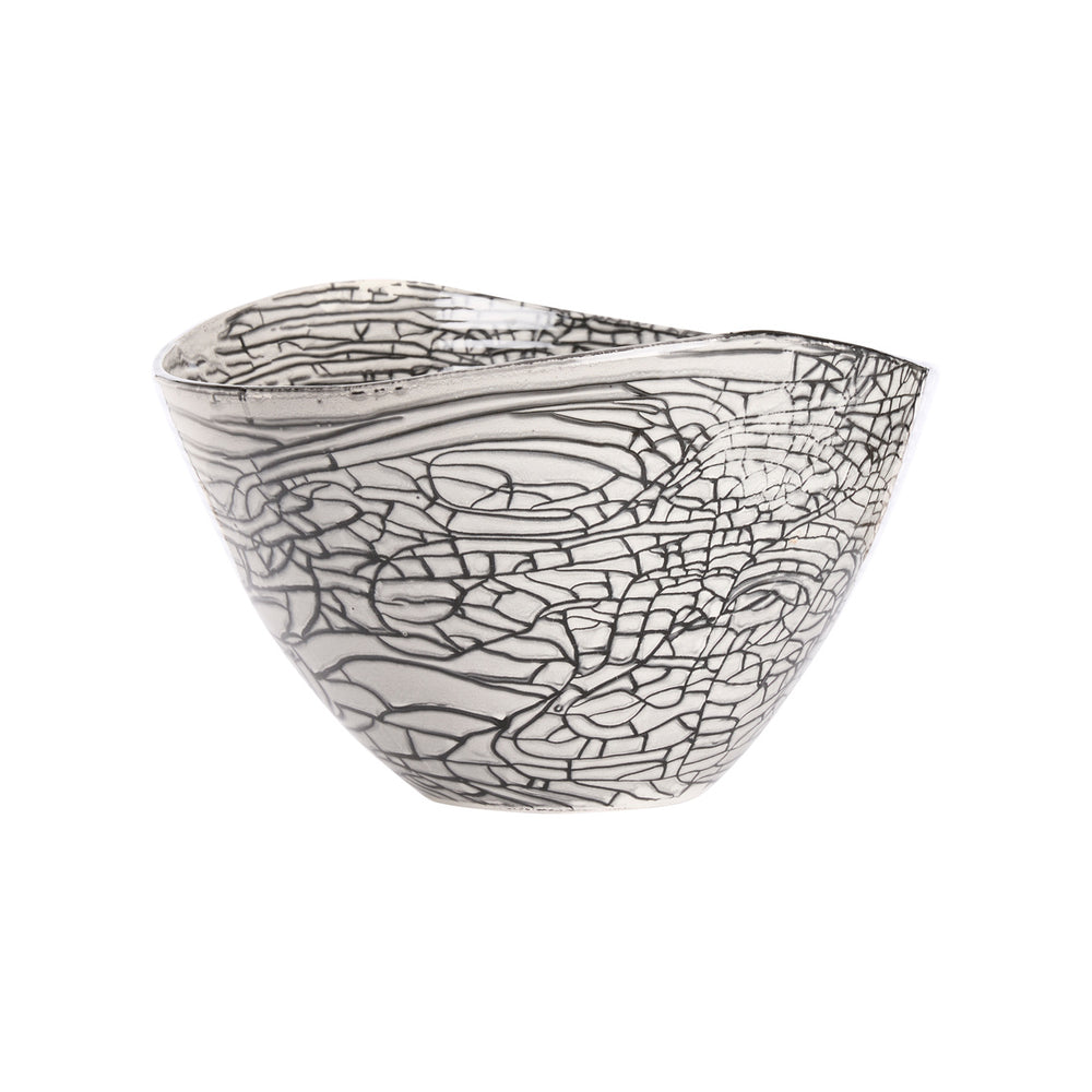 Chelsea House Black Oval Centerpiece Bowl