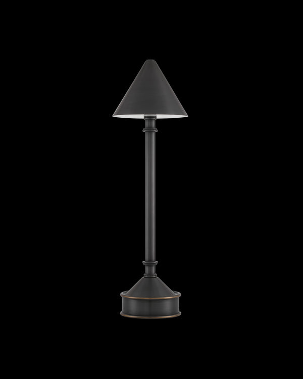 Currey & Company Traipse Bronze Cordless Table Lamp