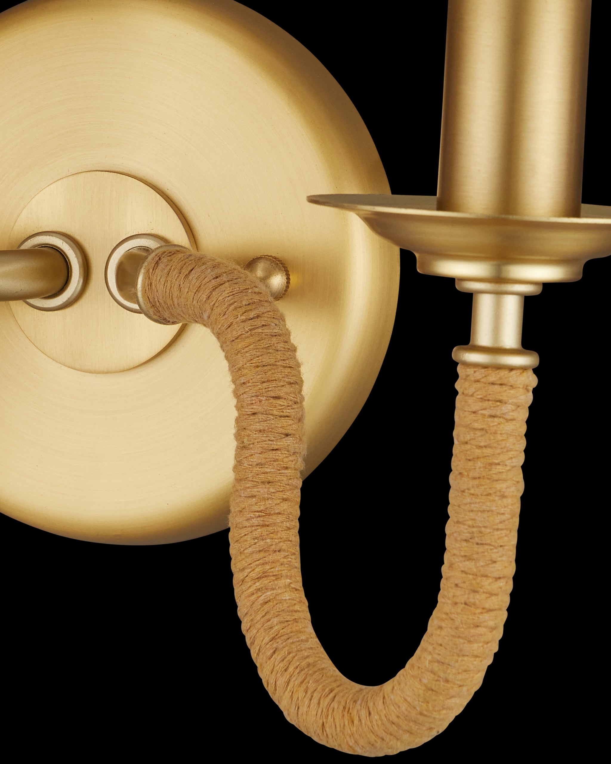 Currey & Company Adala Brass Wall Sconce