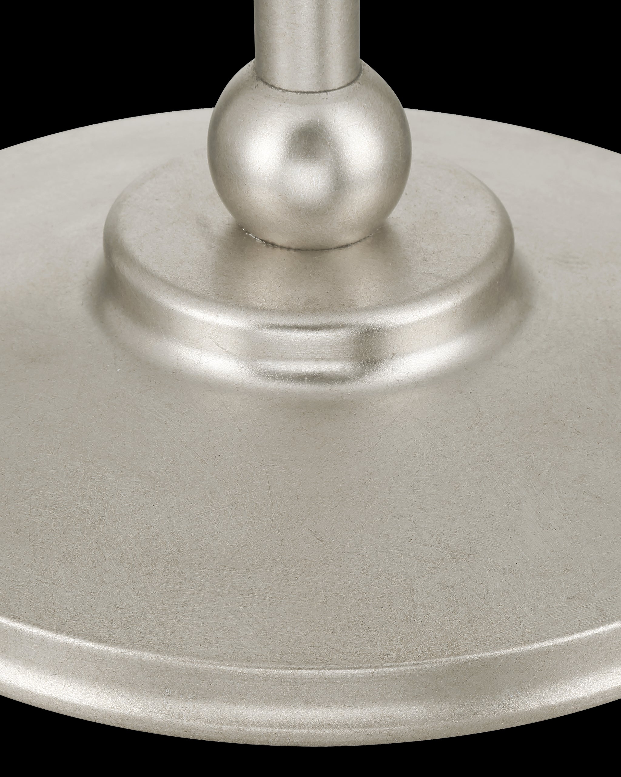 Currey & Company Forget Me Not Silver Floor Lamp